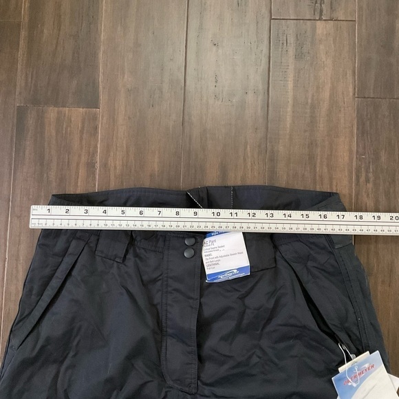 OBERMEYER Ski Snowboard Insulated Pants Adjustable Waist Stretch Black Size 14 - Picture 5 of 7